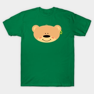 Teddy bear with golden Earring T-Shirt